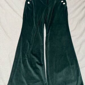 Emerald Velvet Kids Flared Trousers